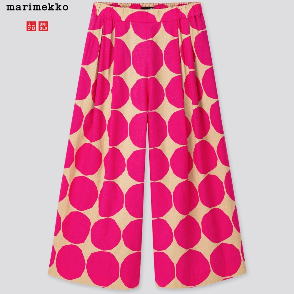 Marimekko Linen Cotton Cropped Pants NWT